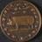 Circular bronze medal