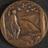 Circular bronze medal