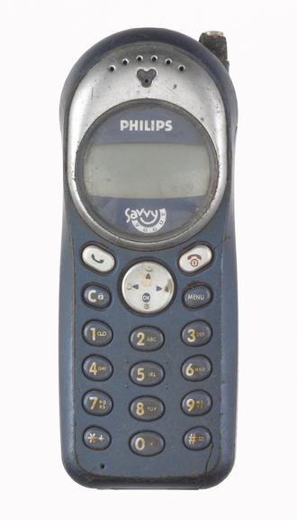 Philips 'Savy Vogue' mobile telephone (from mobile phone repair workshop), c. 2000