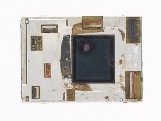 Mobile telephone screen (from mobile phone repair workshop), 1990-2012