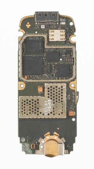 Mobile telephone motherboard (from mobile phone repair workshop), 1990-2012