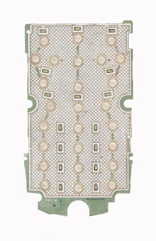 Mobile telephone motherboard (from mobile phone repair workshop), 1990-2013