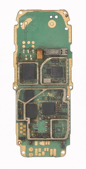 Mobile telephone motherboard (from mobile phone repair workshop), 1990-2012