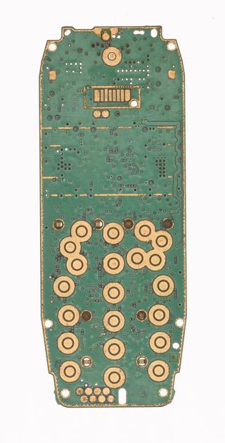 Mobile telephone motherboard (from mobile phone repair workshop), 1990-2012