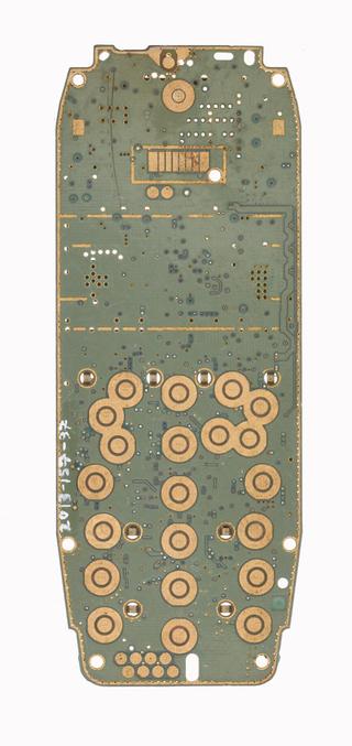 Mobile telephone motherboard (from mobile phone repair workshop), 1990-2012