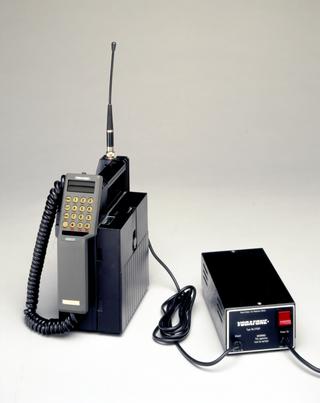 Aerial for Vodafone transportable mobile phone, 1985