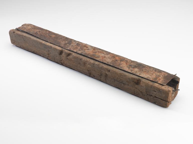 Section of early underground telegraph cable, 1846