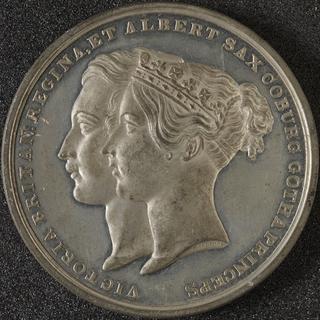 Alloy medal to commemorate laying of foundation stone of the new Royal Exchange by Prince Albert