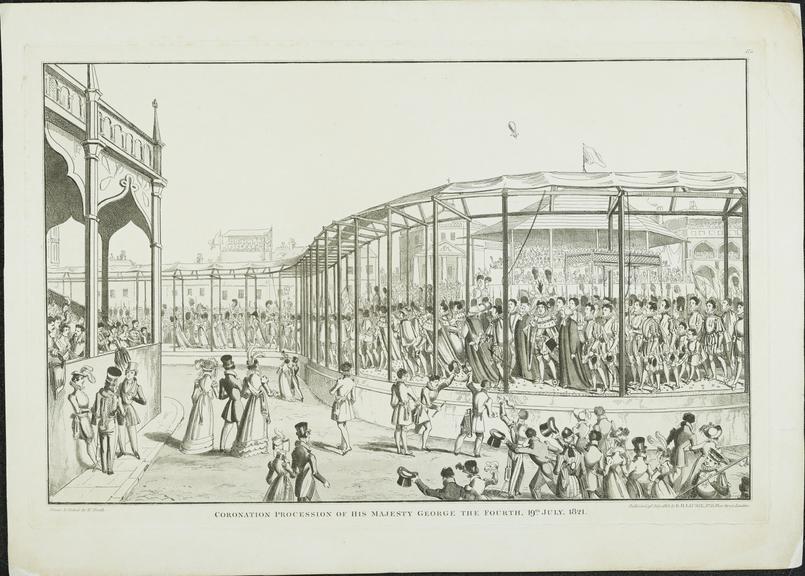 Print of Coronation procession of His Majesty George the Fourth