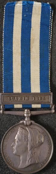Silver, Egyptian medal awarded to Private J. Monds of the M.S