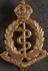 Gilt openwork lapel badge with pin