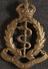 Brass Royal Army Medical Corps badge with broken clip