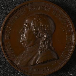 Medal commemorating Benjamin Franklin