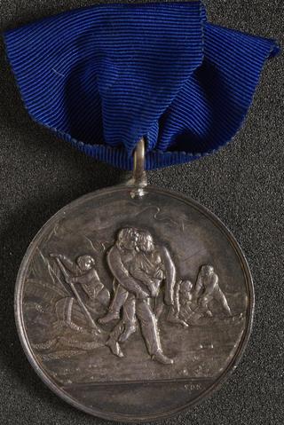 Silver life saving medal