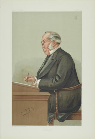 Chromolithograph of Sir William Henry Broadbent