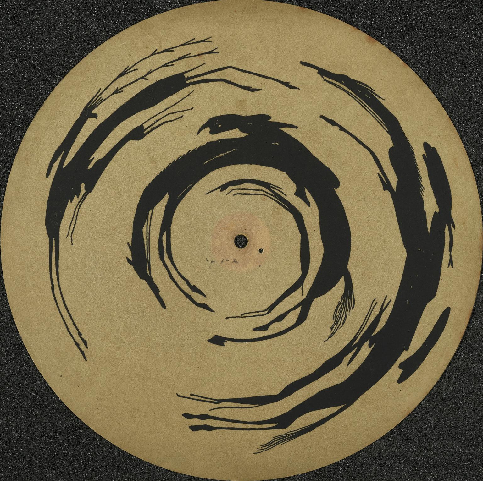 Translucent paper disc; print, anamorphic image | Science Museum Group ...