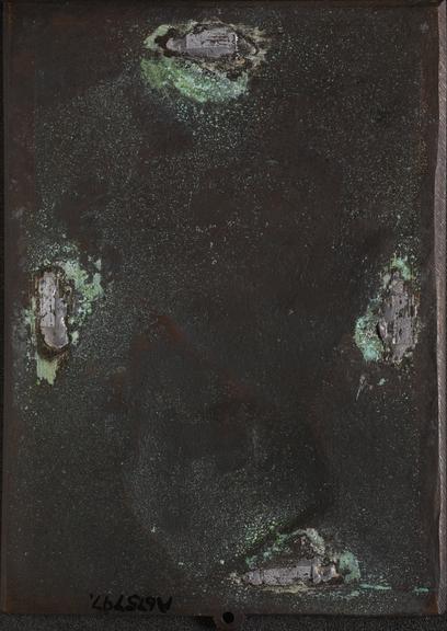 Rectangular bronze plaque commemorating Dr. Leon Gosselin