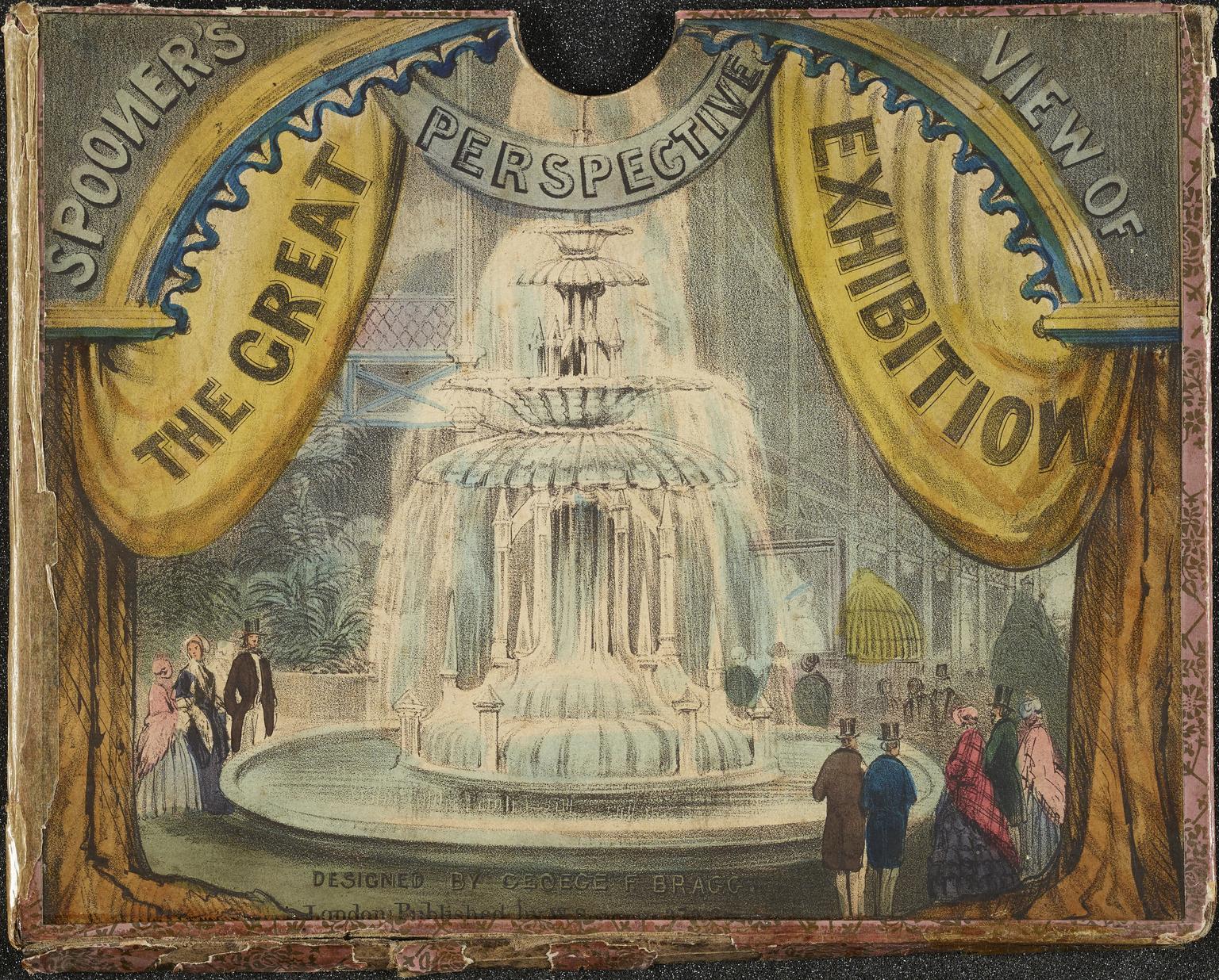 Box cover for Peepshow. Spooner's perspective view of The Great Exhibition