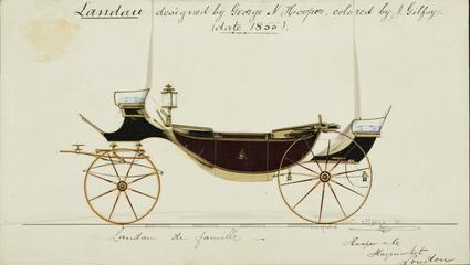 drawing. Landau de Famille [carriage] /J. Gilfoy for Hooper & Co. (Coach Builders) Ltd.