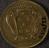 Circular gilt medal