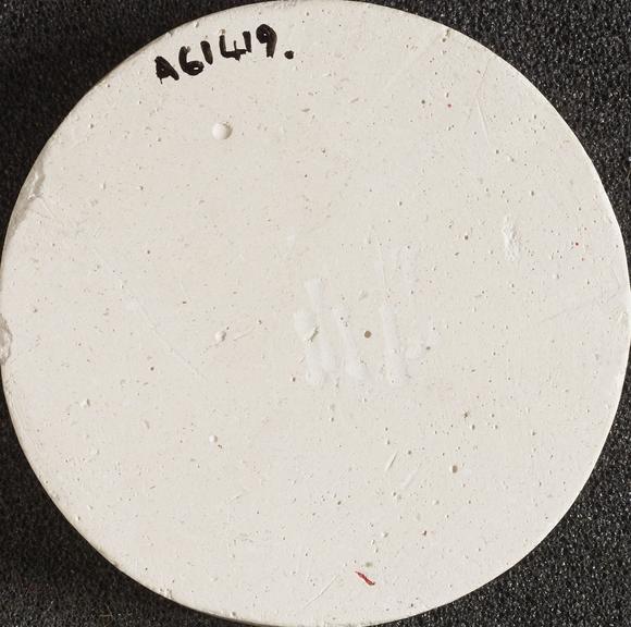 White plaster copy of medal commemorating David Livingstone