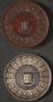 2 circular medals