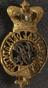 Brass cap(?) badge of Army Medical Dept,. Victoria