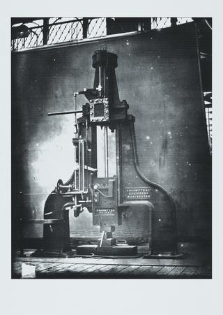 Two digital prints of Collodion glass negative of James Nasmyth's Patent Steam Hammer