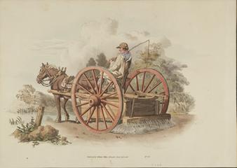 The Costume of Great Britain: Watering cart