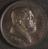 Silver medal with head of Hippocrates by H. Dubois