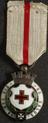 Elaborate enamelled Red Cross medal with riband