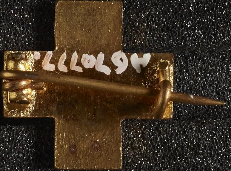 Gilt and enamel badge in form of Red Cross