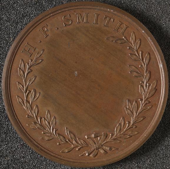 Bronze prize medal presented to Edward Horner for classics 1827