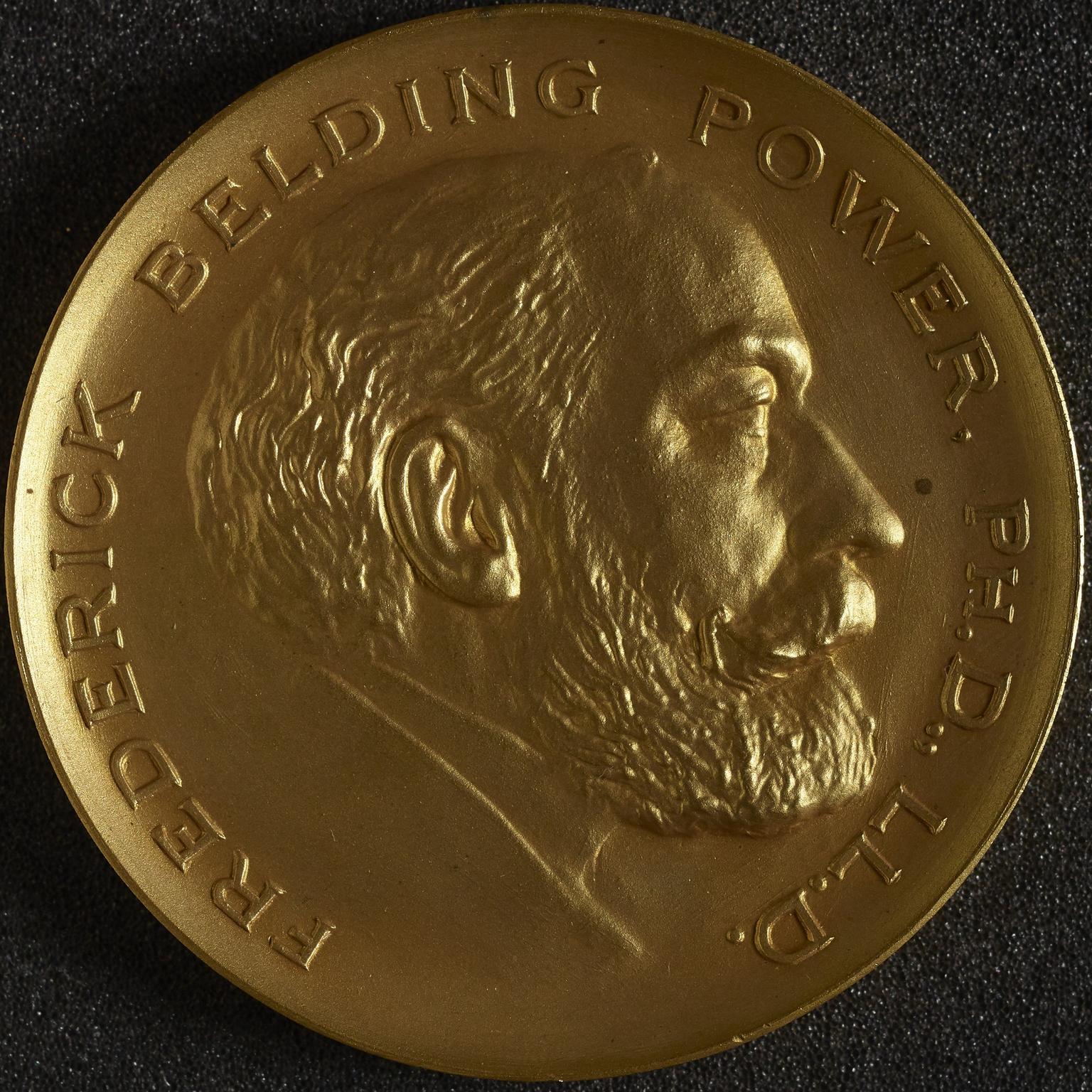 Gilt medal presented to Frederick Belding Power by Henry Wellcome ...