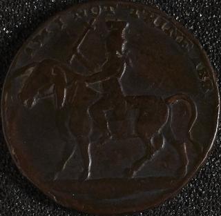 Token, copper, 20mm diameter. Middlesex token