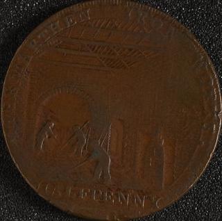 Carmarthen halfpenny token