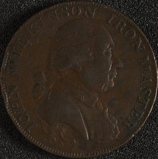 Wilkinson halfpenny token, 1790.