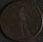 Token, copper, 28mm diameter. Middlesex halfpenny