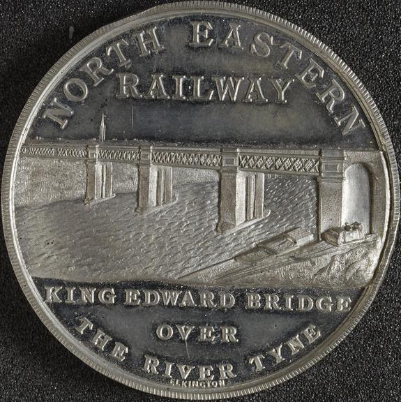 Medal commemorating opening of North Eastern Railway King Edward
