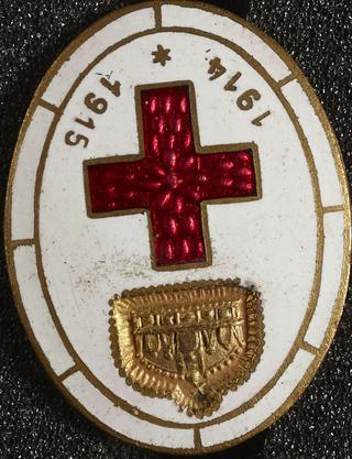 Red Cross lapel badge