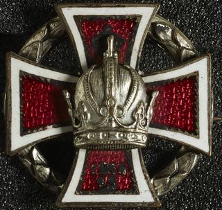 Austrian(?) Red Cross lapel badge, silvered metal,