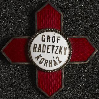 Red Cross lapel badge