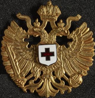 Red Cross lapel badge