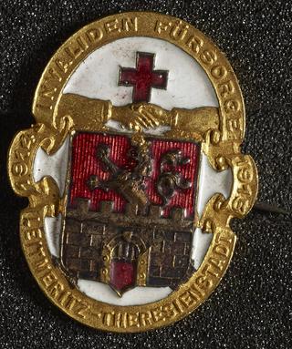 Red Cross lapel badge