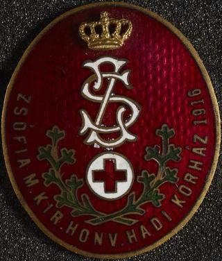 Red Cross lapel badge