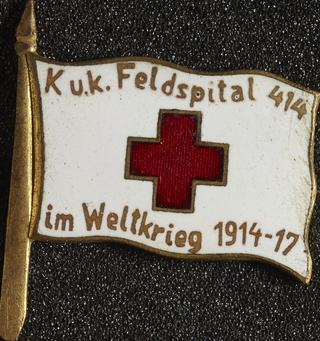 Red Cross lapel badge