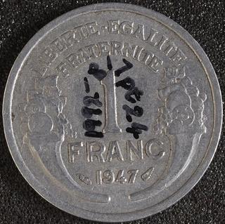 1 franc coin