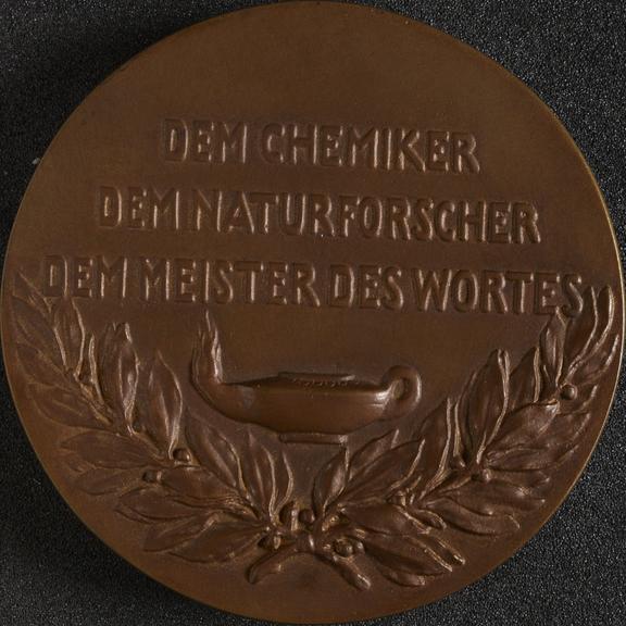 Medal, commemorating chemist Otto Witt (1853-1915)