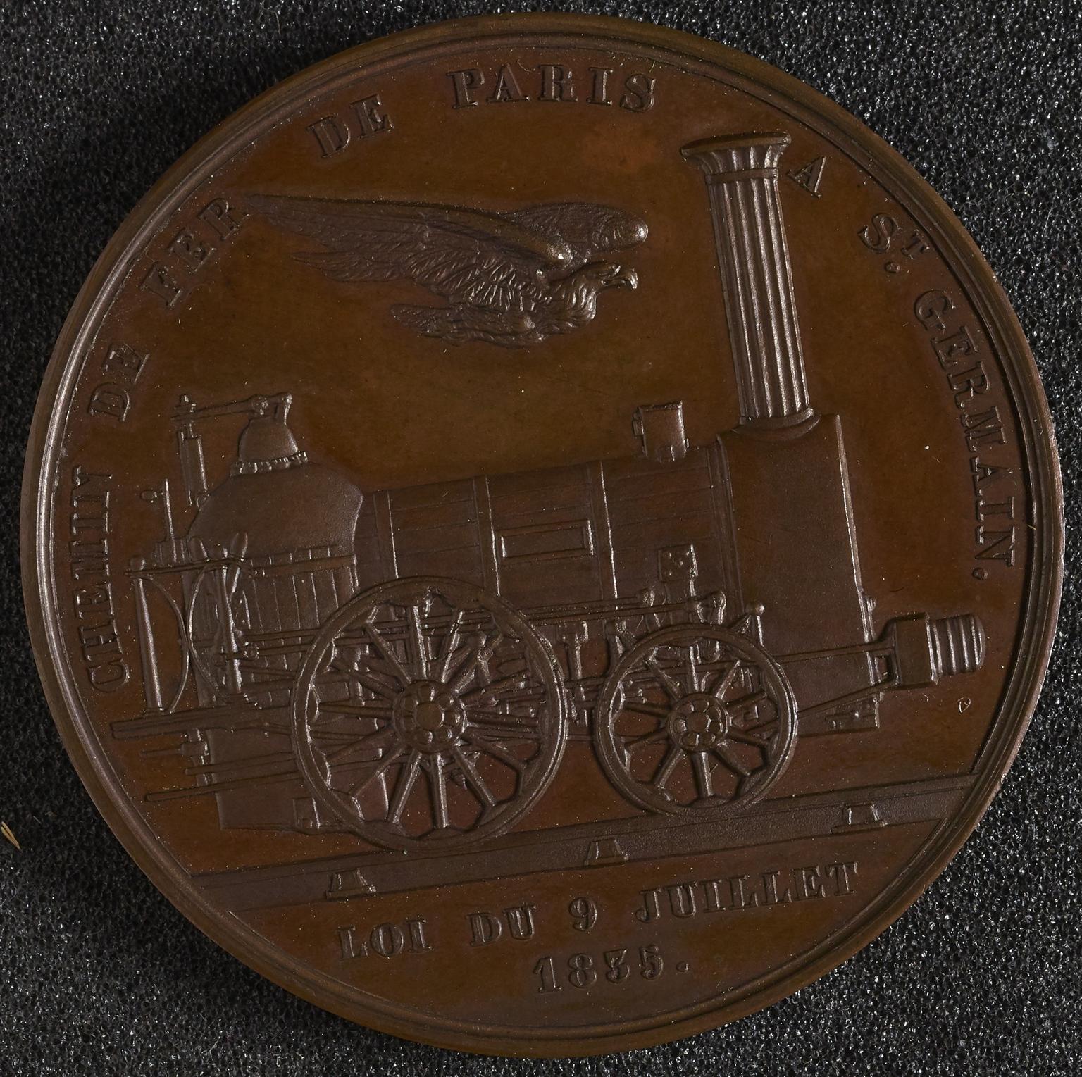 Paris to Saint-Germain Railway medal