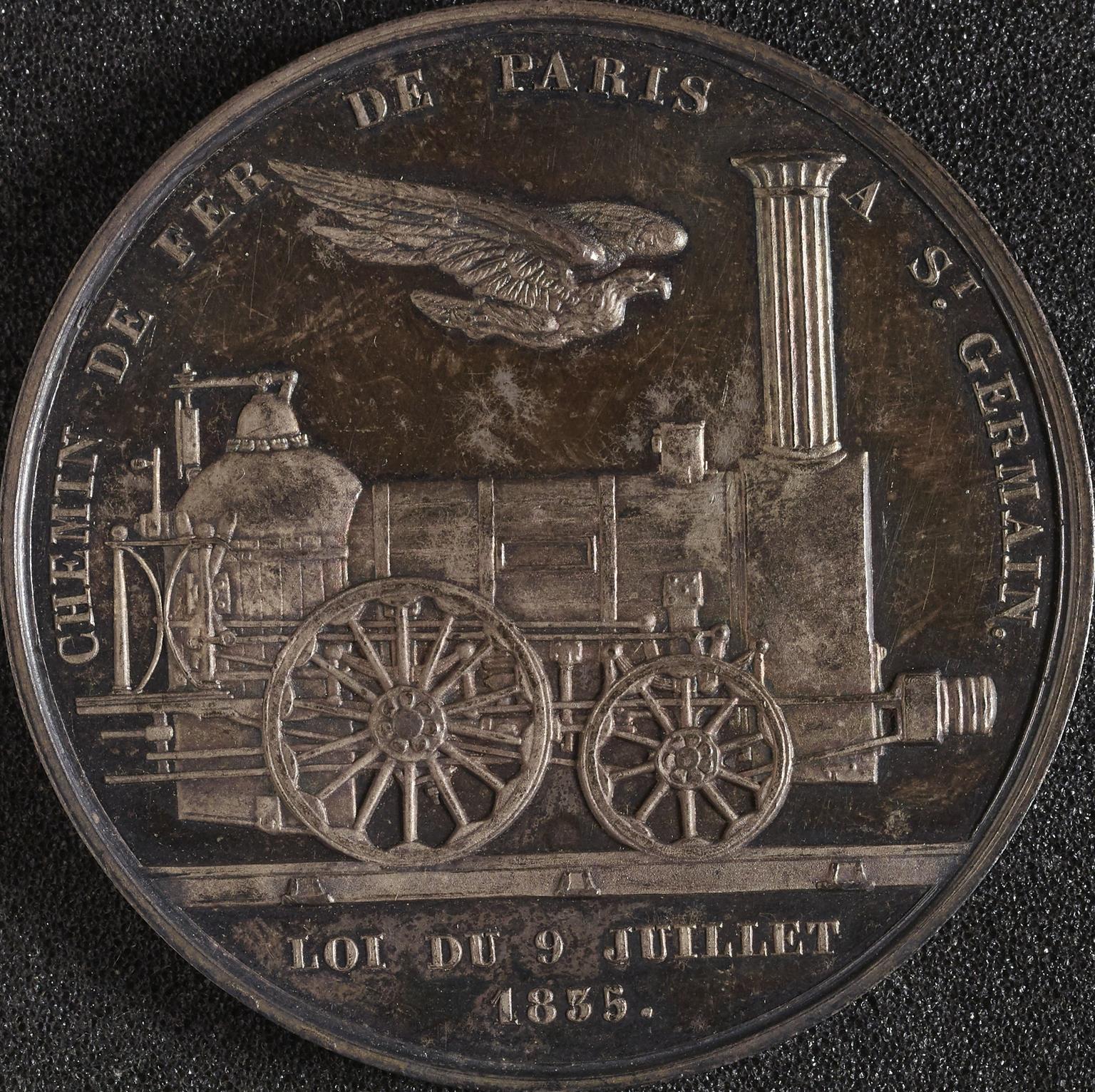 Paris to Saint-Germain Railway medal